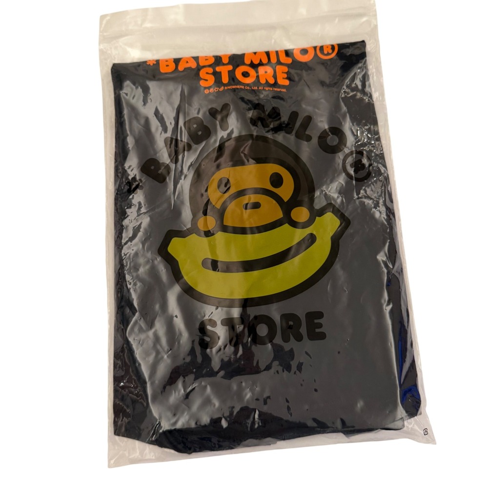 NWT BAPE Baby Milo Tamagotchi Tee Baby Milo Store Black Digital Pet Banana Tee L - Picture 10 of 10